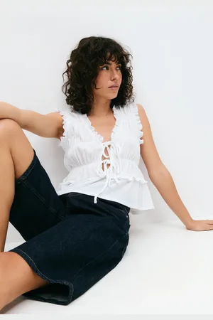 Gina Tricot Frill tie front top