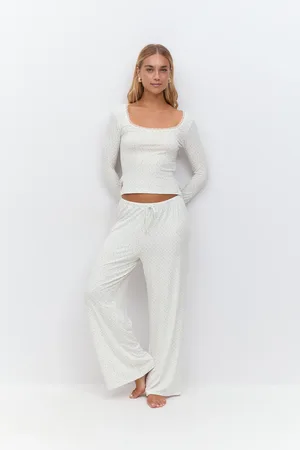 Gina Tricot Drawstring wide trousers