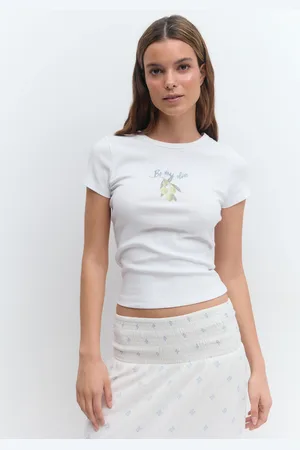 Gina Tricot Printed tight top