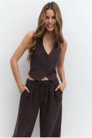 Gina Tricot Linen halterneck vest
