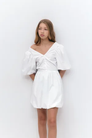 Gina Tricot Y puff sleeve dress