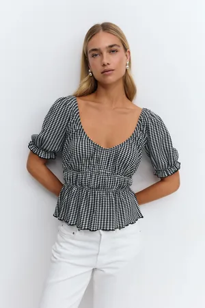 Gina Tricot Puff sleeve top