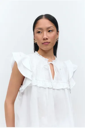 Gina Tricot Poplin frill top
