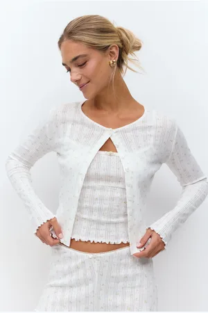 Gina Tricot Pointelle cardigan