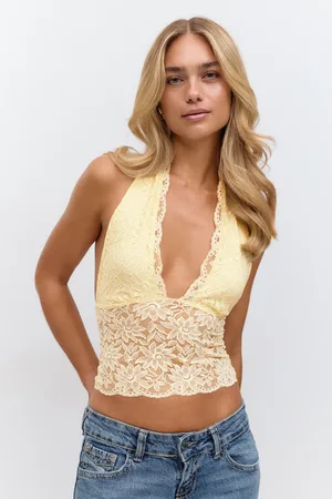 Gina Tricot Lace halterneck top