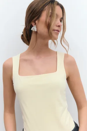 Gina Tricot Basic square tanktop