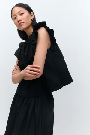 Gina Tricot Poplin frill top