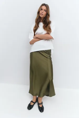 Gina Tricot Satin skirt