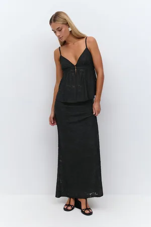 Gina Tricot Floral maxi skirt