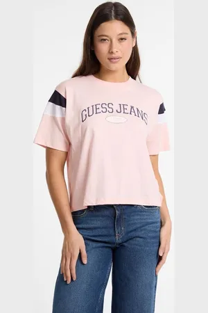 Guess Cropped T-Shirt Met Logo