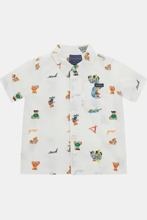 Guess Popeline-Shirt Met Print
