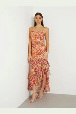 Guess Lange Jurk Met Bloemenprint