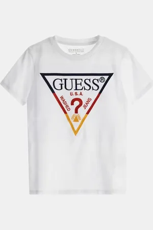 Guess T-Shirt Driehoek Logo Voorkant