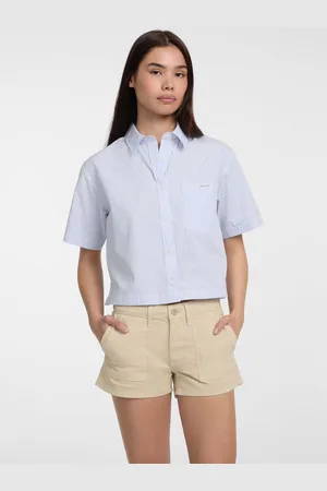 Guess Gestreept Cropped Shirt