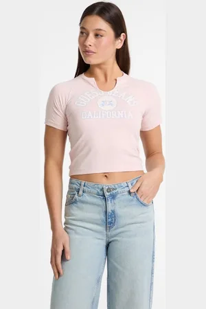 Guess Cropped T-Shirt Met Logo
