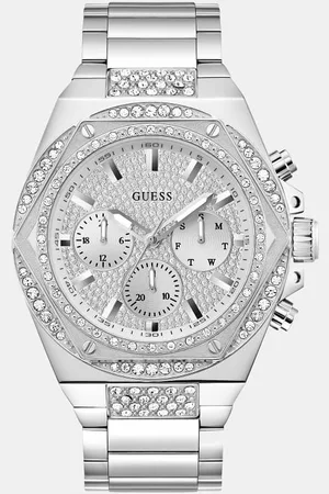Guess Multifunctioneel Horloge Met Kristallen 47 Mm