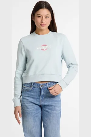 Guess Cropped Sweatshirt Met Logo
