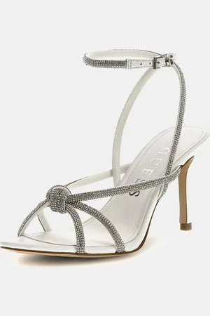 Guess Sandaal Merlot Gemengd Leer Strass.