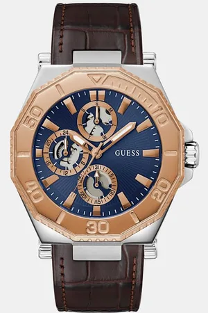 Guess Multifunctioneel Horloge Van Echt Leer