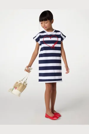 Guess Gestreepte Midi-Jurk