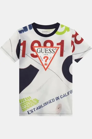 Guess T-Shirt Met Print All-Over