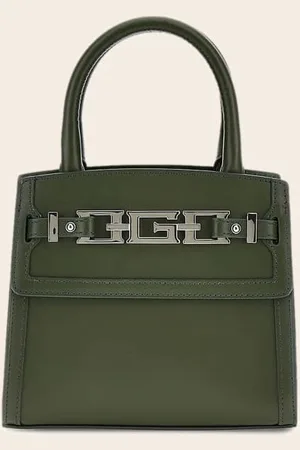 Guess Mini-Handtas Cristina Echt Leer