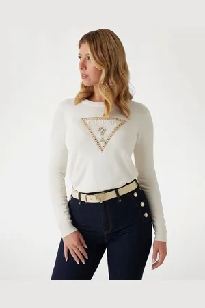 Guess Trui Met Driehoek Logo