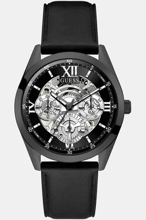 Guess Multifunctioneel Horloge Leer