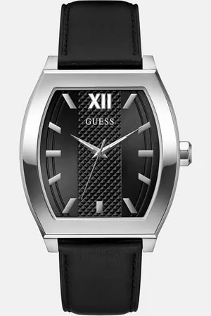 Guess Analoog Horloge Van Echt Leer