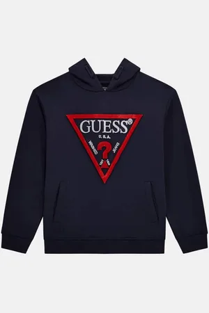 Guess Sweater Met Driehoek Logo Voorkant