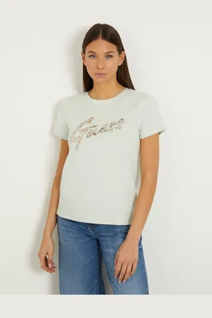 Guess T-Shirt Met Logo Op De Voorkant