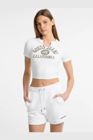 Guess Cropped T-Shirt Met Logo