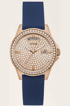 Guess Horloge Met Datum En Kristallen