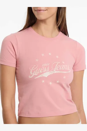 Guess T-Shirt Met Vintage Geprint Logo