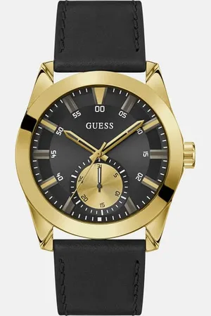 Guess Multifunctioneel Horloge Echt Leer
