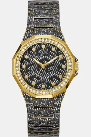 Guess Analoog Horloge Met G Cube-Logoprint All-Over
