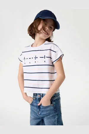 Guess Gestreept T-Shirt Met Logo