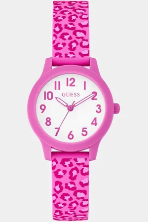 Guess Analoog Horloge Dierenprint Silicone