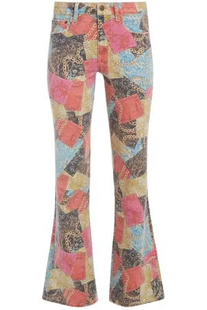 Guess Uitlopende Denim Jeans Met Print