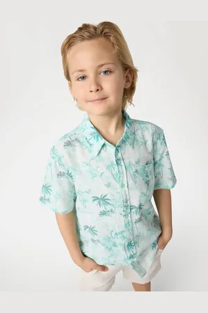 Guess Linnen Shirt Met All-Over Print