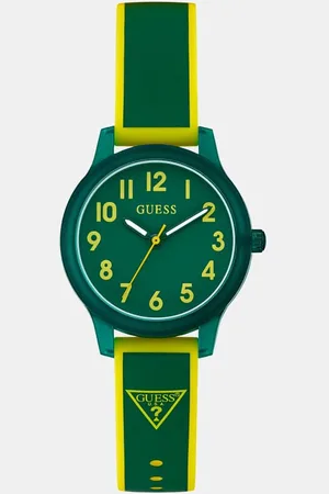 Guess Analoog Horloge Driehoeklogo Silicone