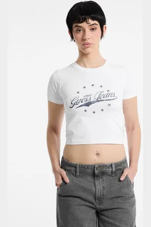 Guess T-Shirt Met Vintage Geprint Logo