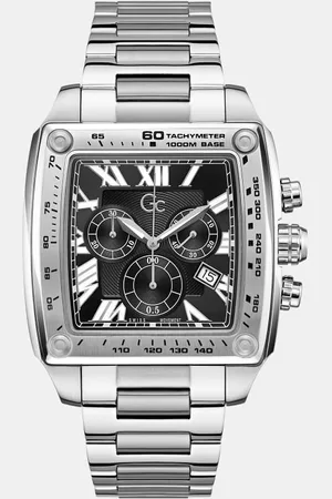 Guess Gc Analoog Horloge Van Roestvrij Staal 45 Mm