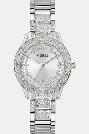 Guess Analoog Horloge Met Kristallen Details