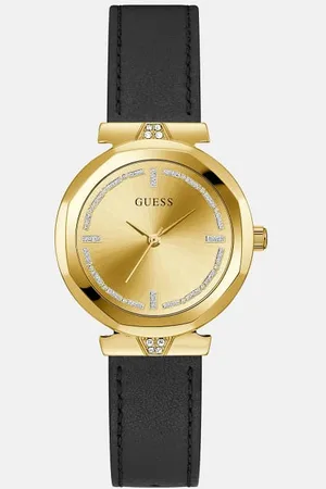 Guess Analoog Horloge Van Echt Leer
