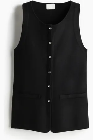 H&M Fijngebreid gilet