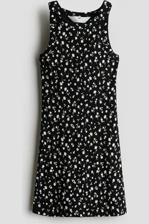 H&M Geribde katoenen jurk