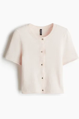 H&M Fijngebreid vest met korte mouwen