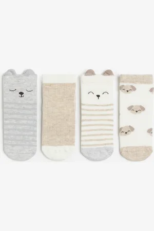 H&M 4 paar sokken