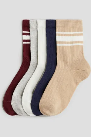 H&M 5 paar geribde sokken